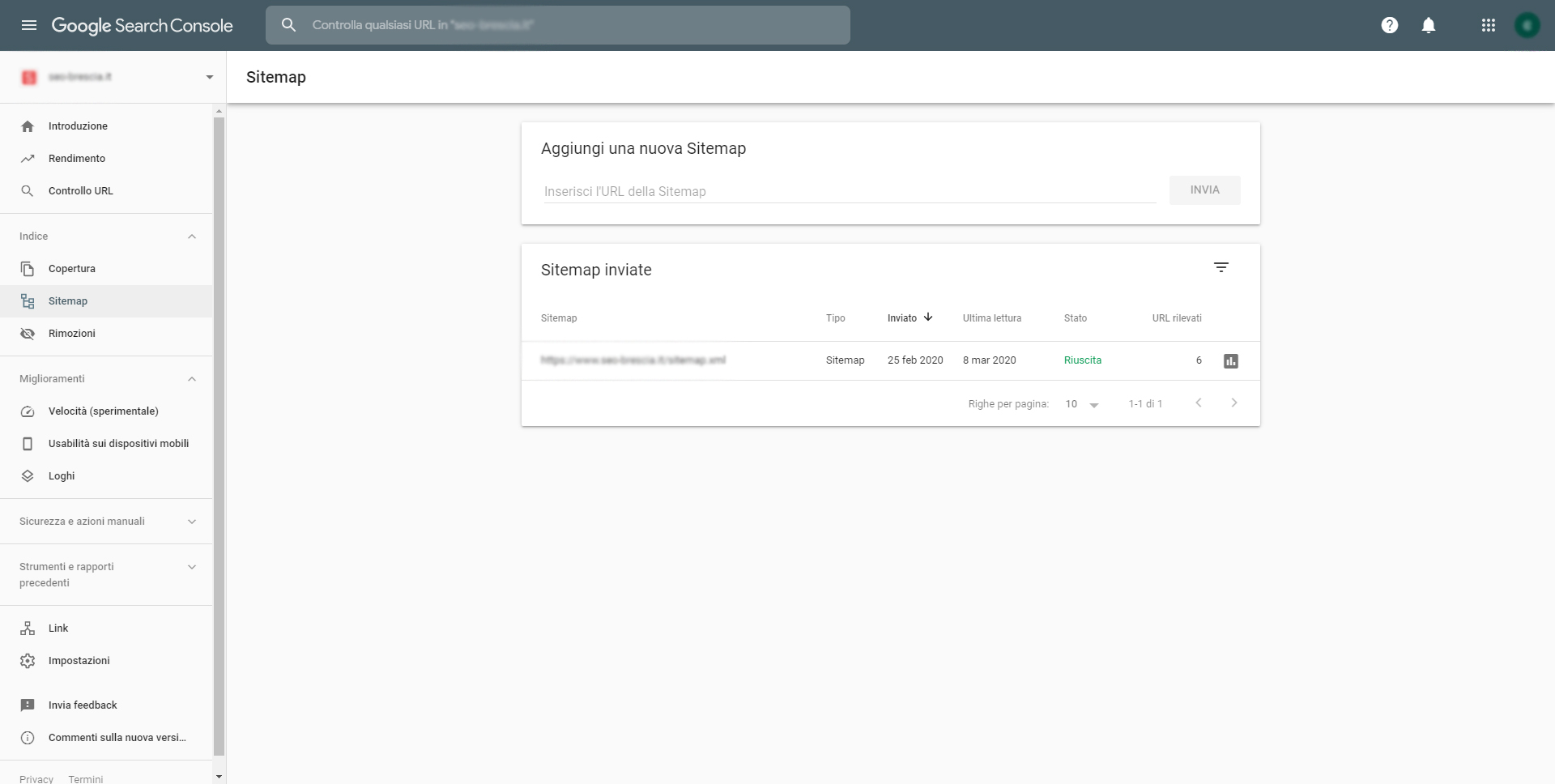 Sitemap XML e Google Search Console - Consulente SEO Brescia