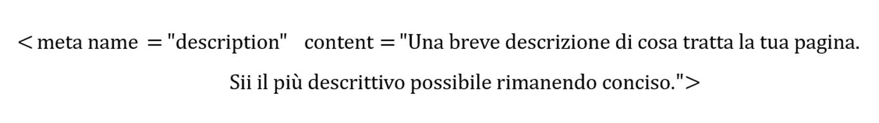 Meta description: come scriverla nel codice del sito web HTML - SEO Brescia