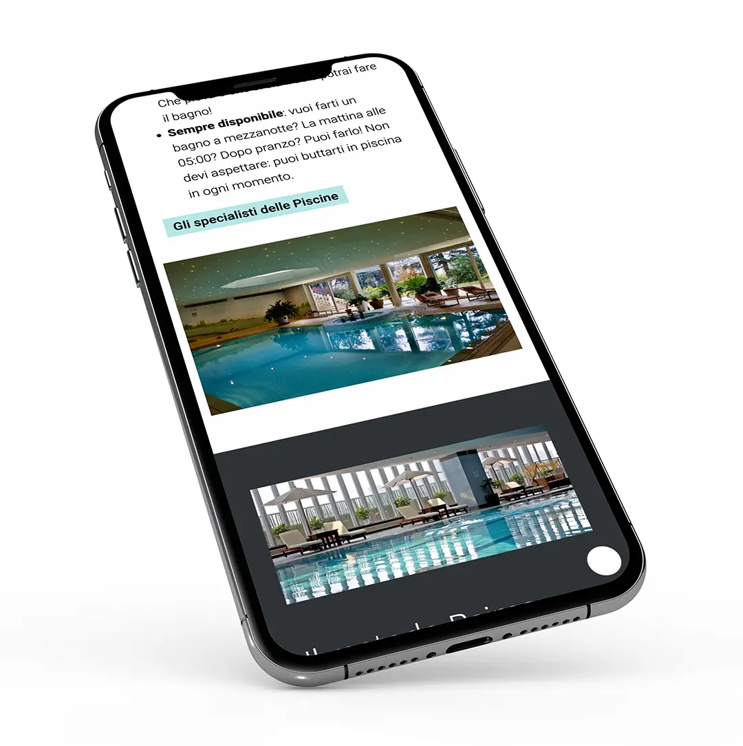 Creazione siti web Brescia: smartphone con sito web responsive
